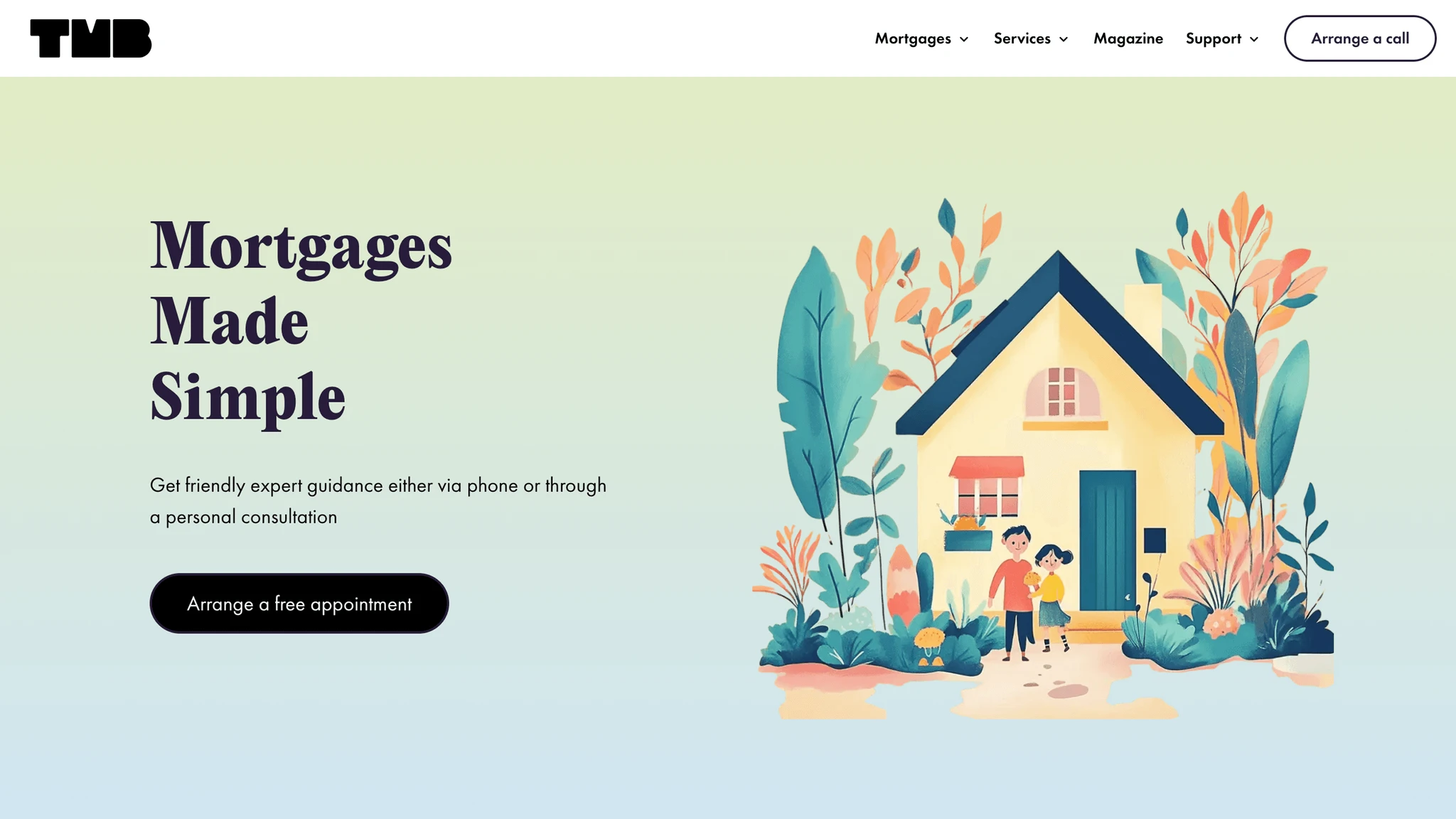 Screenshot of The Mortgage Blog homepage